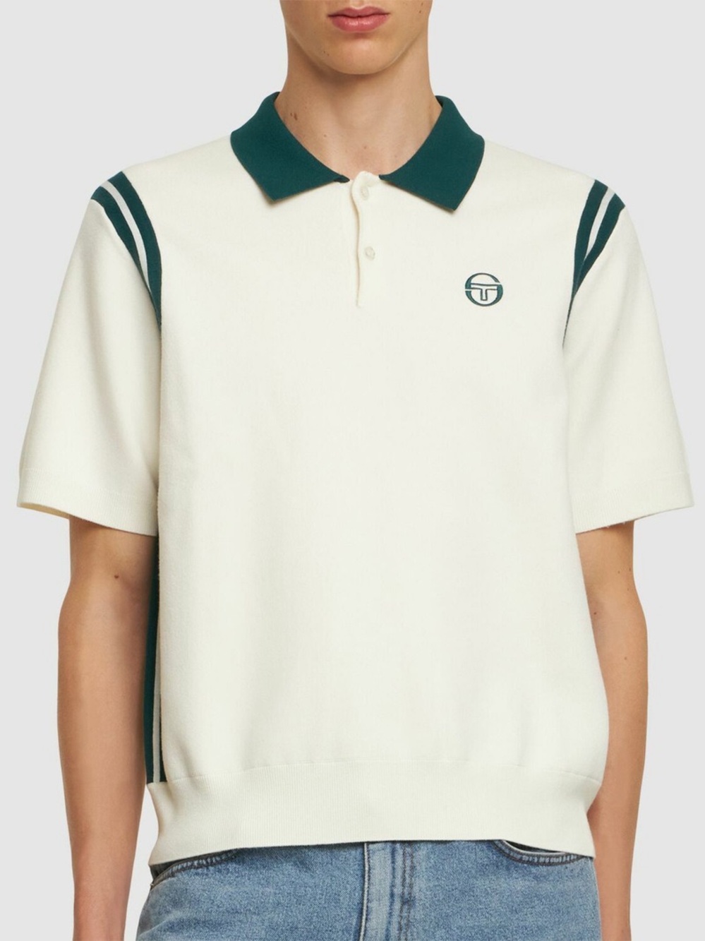 Sergio Tacchini Palla Short Sleeve Polo shirt preppy tennis golf activewear M